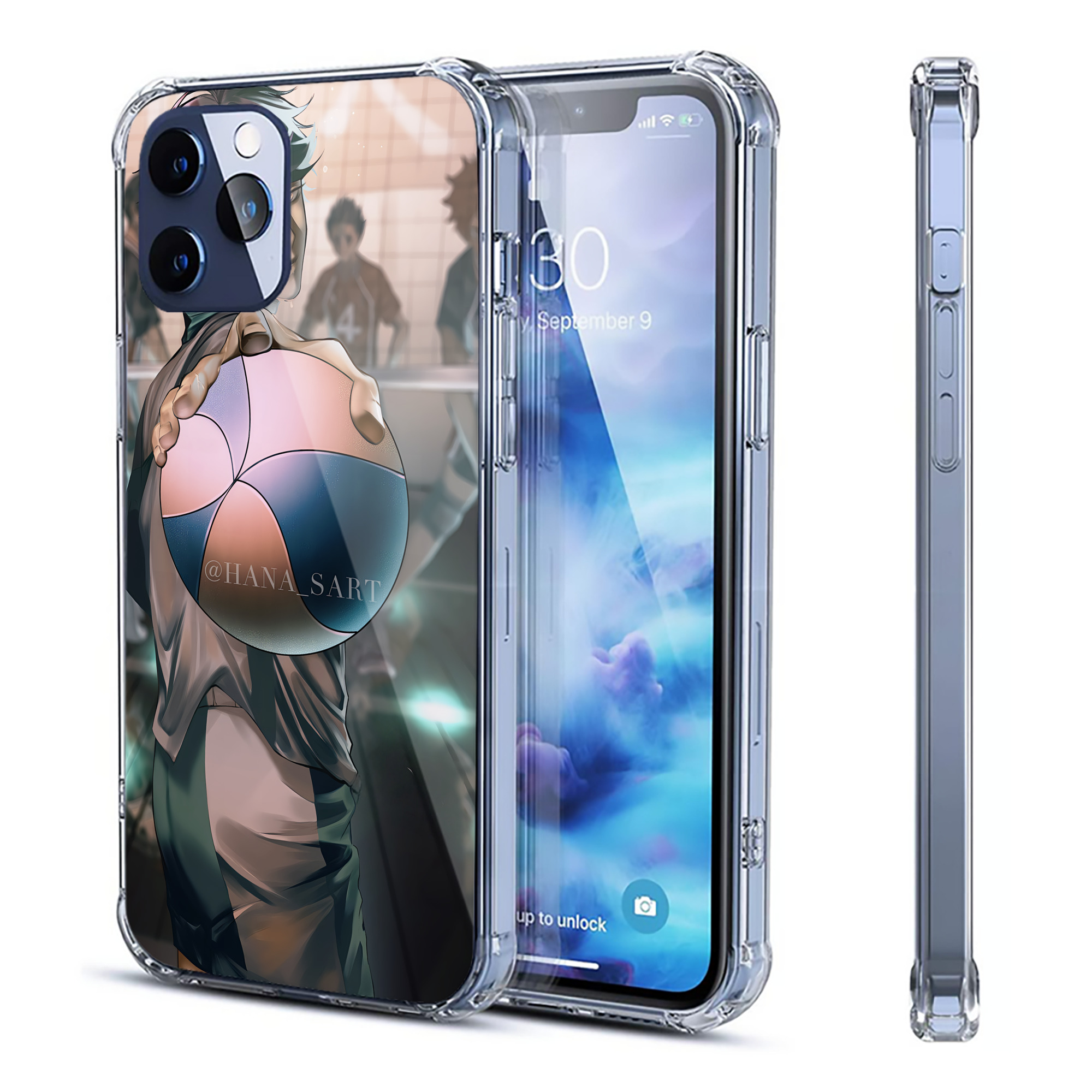 （画像用） ハイキュー!! Haikyu!! 【iPhone 12シリーズ対応】透明スマホケース（クリアソフトケース）